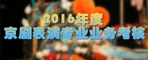 欧美日韩美女性爱日逼逼逼逼国家京剧院2016年度京剧表演专业业务考...